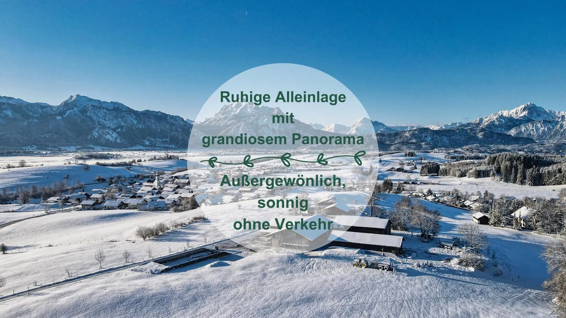 Chalet - Ferienwohnungen - Biohof Stoeger - Panoramasuedbalkon - Grandiose Aussicht Auf See, Berge Und Schloss Neuschwanstein Rieden