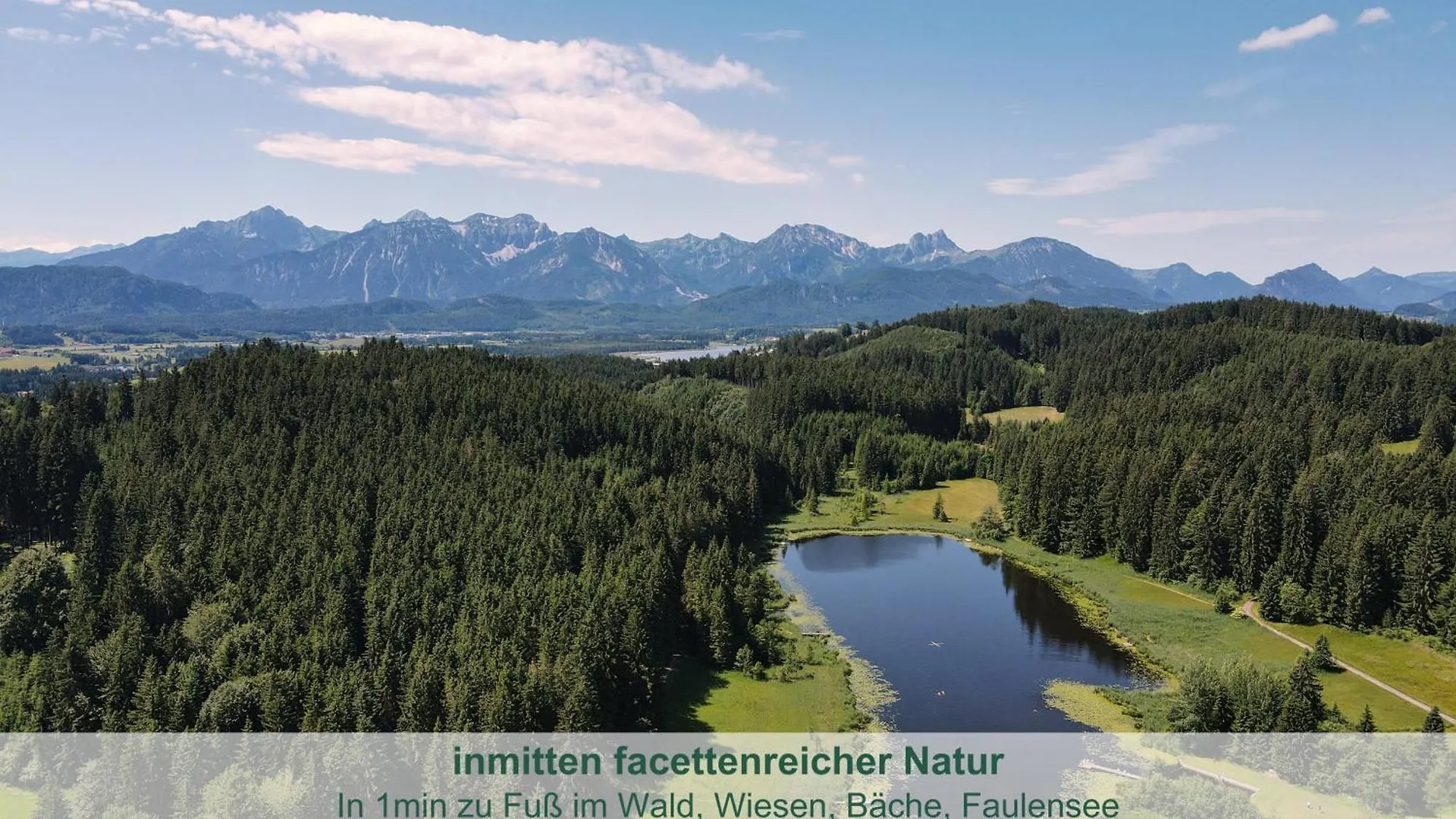 Chalet - Ferienwohnungen - Biohof Stoeger - Panoramasuedbalkon - Grandiose Aussicht Auf See, Berge Und Schloss Neuschwanstein Rieden 0*,